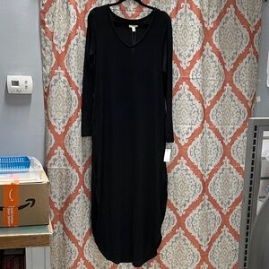 Cupio Blush Classic Black Long Sleeve Dress